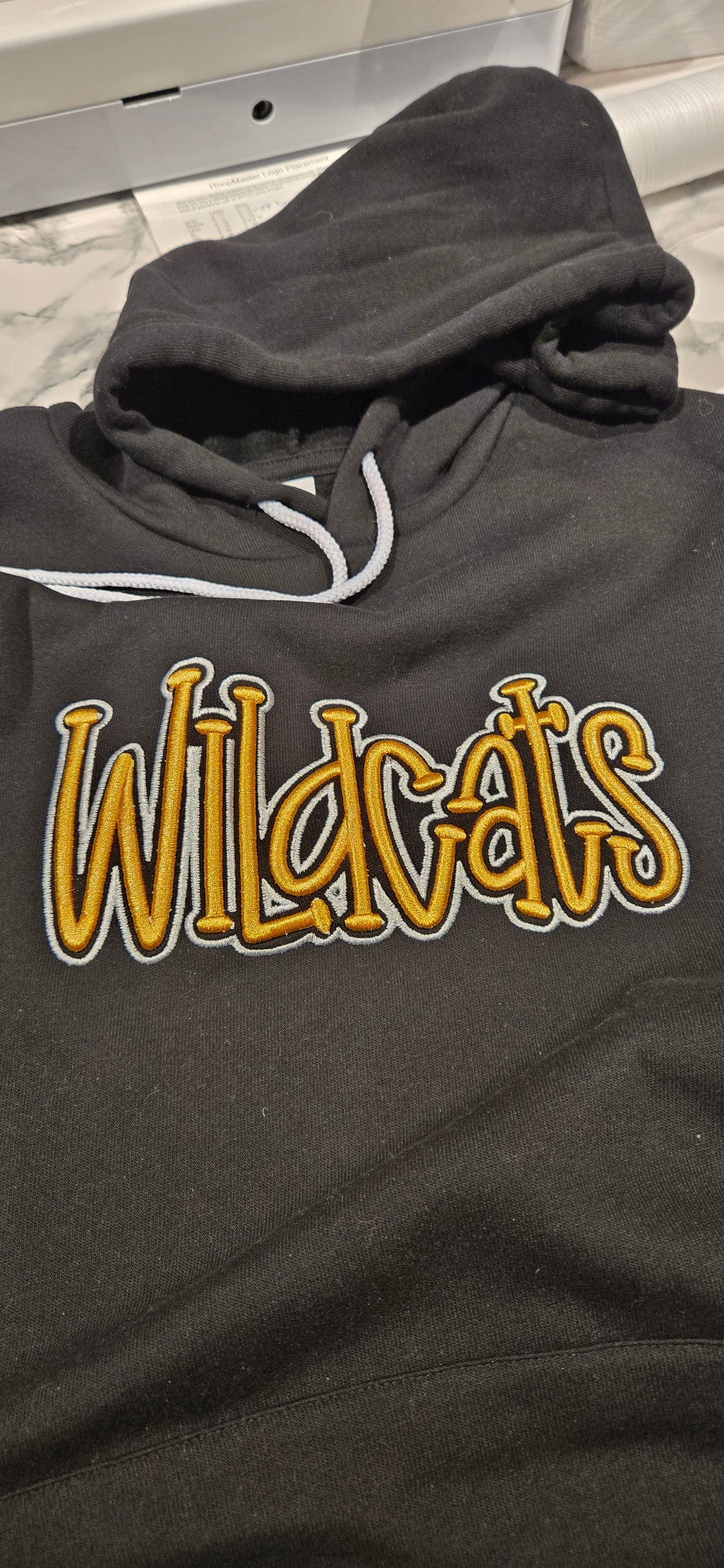 Wildcats Puff Embroidered Hoodie Bella Canva hoodie