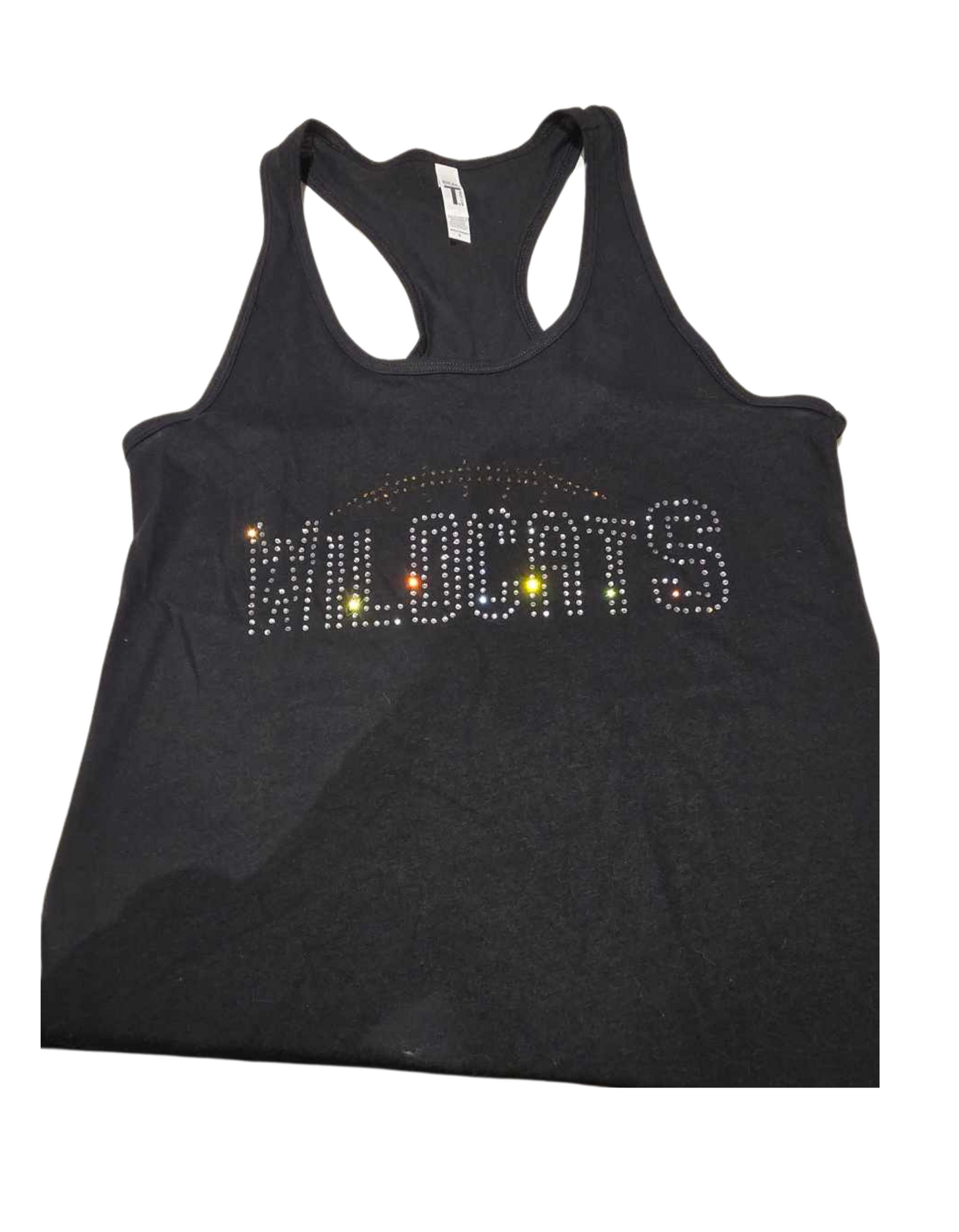 Wildcat Next Level Rhinestone Tank Adult Large