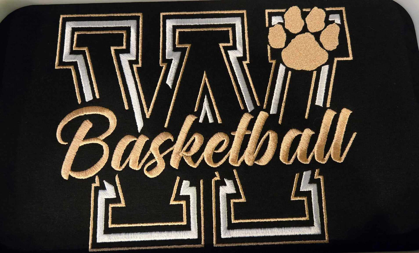 Embroidered Wildcat Black/Vegas Gold Hoodies Pick your sport!