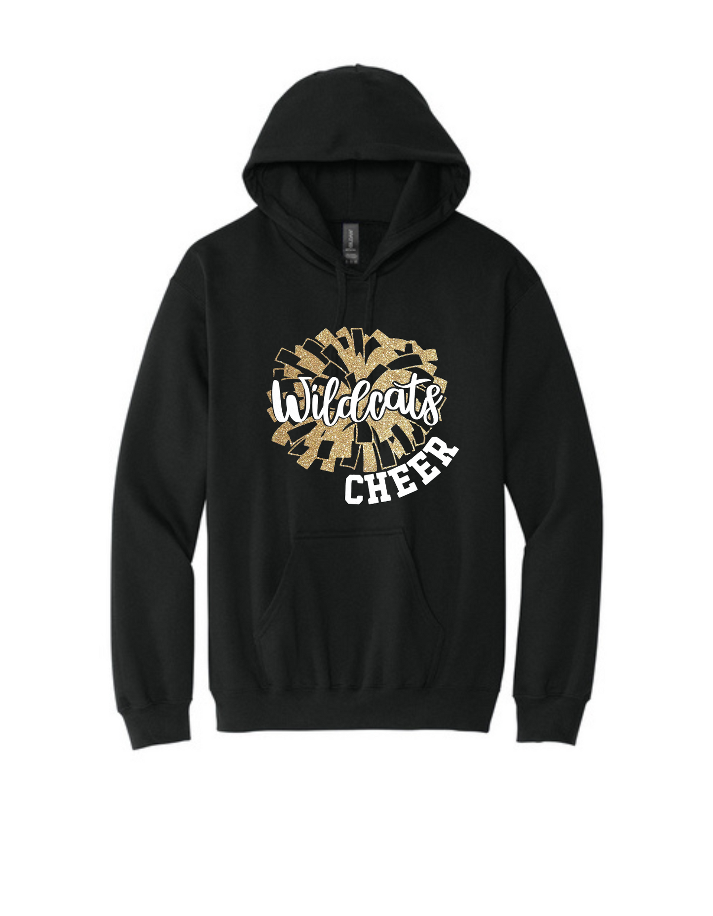 WWJR Wildcats Glitter Cheer Designs Youth Gildan® Softstyle® Pullover Hooded Sweatshirt