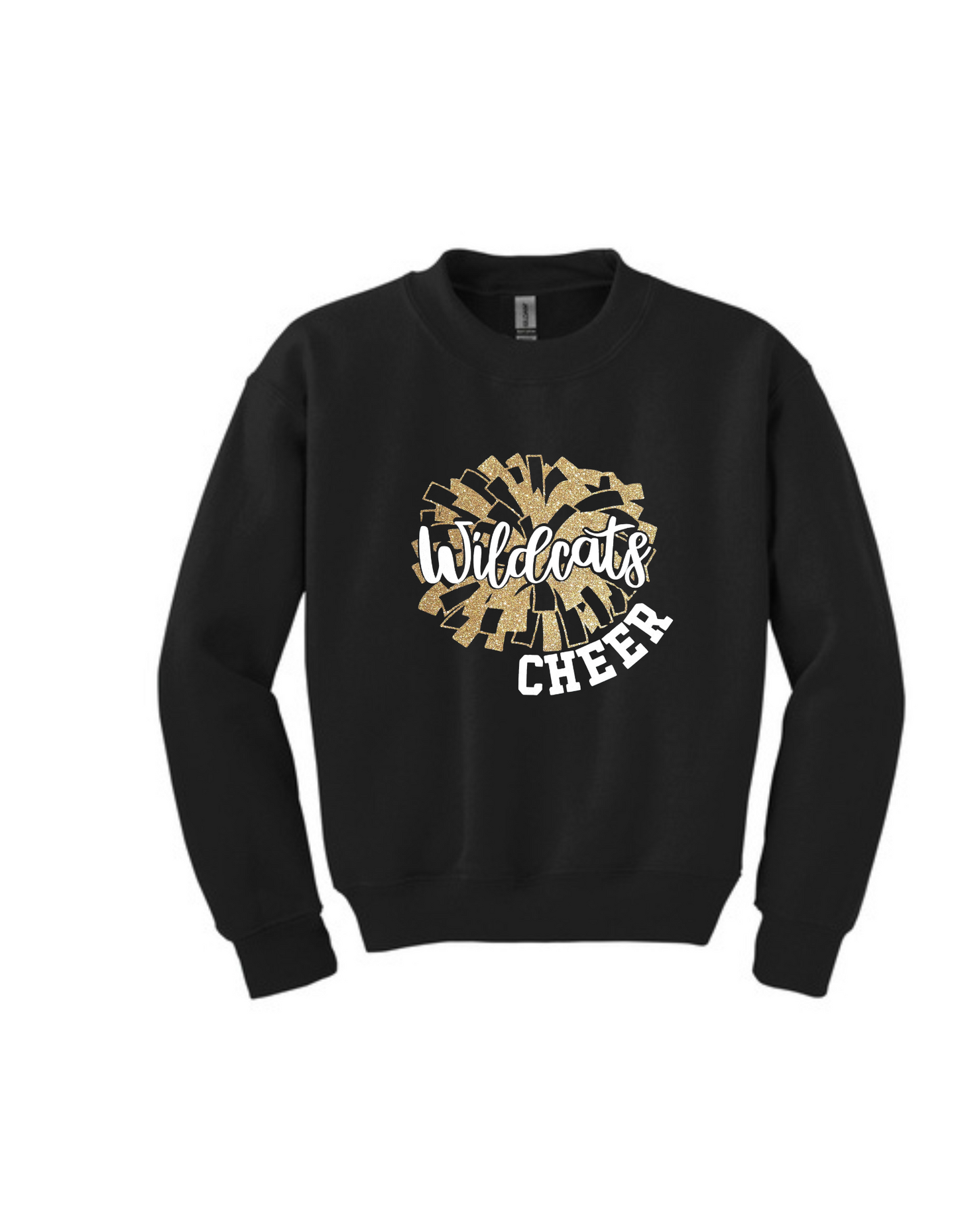 WWJR Glitter Cheer Gildan Heavy Crewneck Sweatshirt Youth & Adult