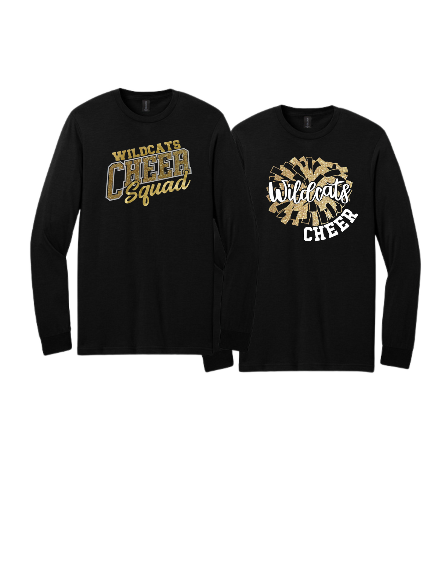 WWJR Wildcats Cheer Gildan Long sleeve Tee Youth & Adult