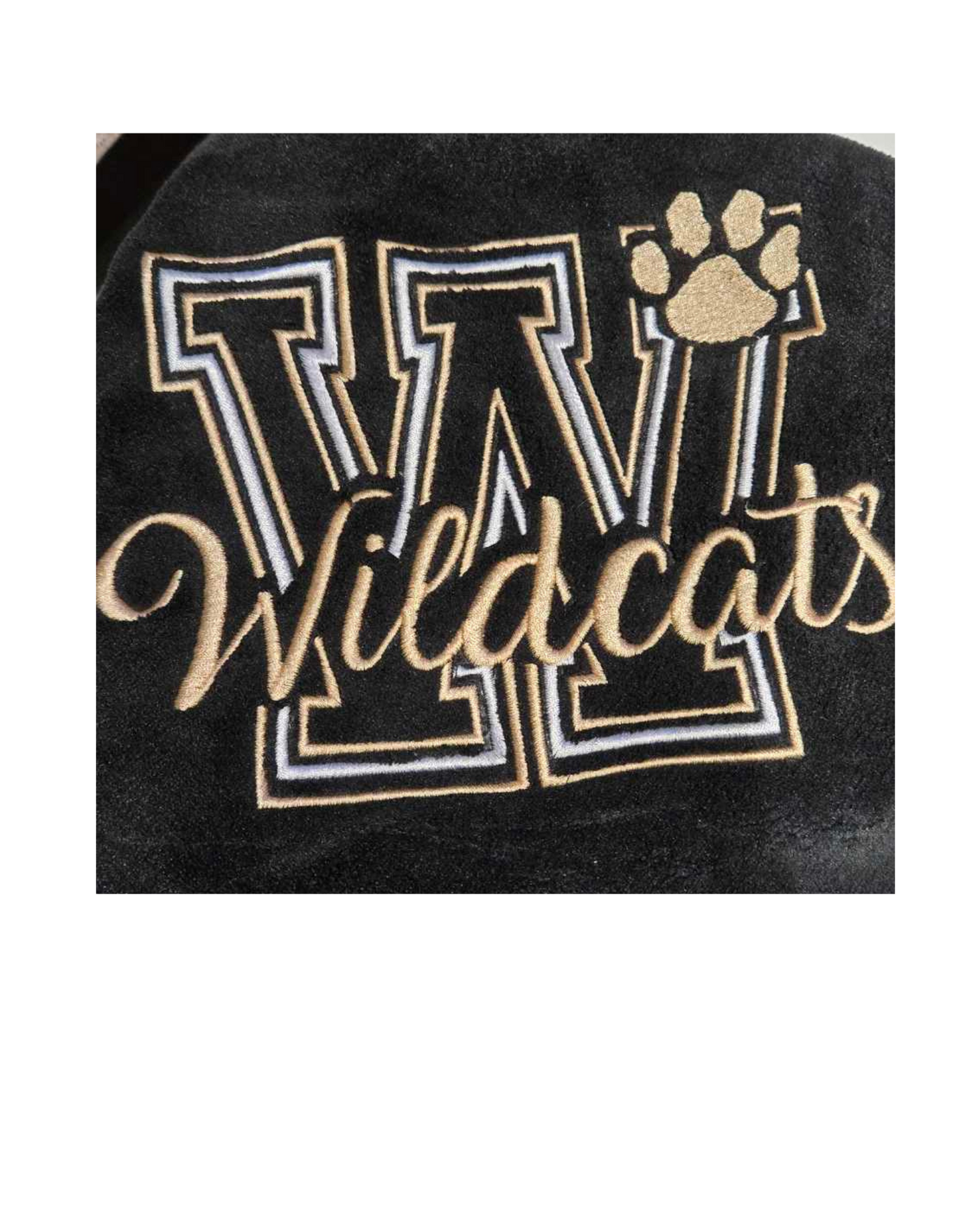 WWJR Wildcats Gildan Heavy Stadium Blankets Football, Cheerleader or Wildcats Embroidery