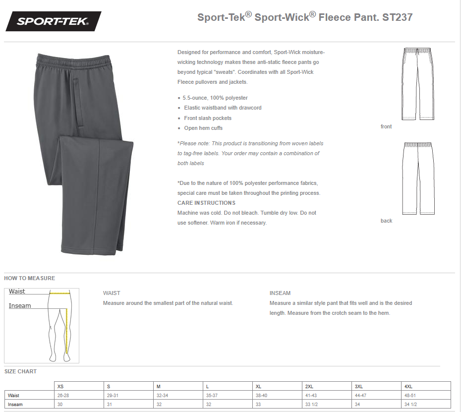 WWJR Wildcats Gildan® Heavy Blend™ Open Bottom Sweatpant Adults