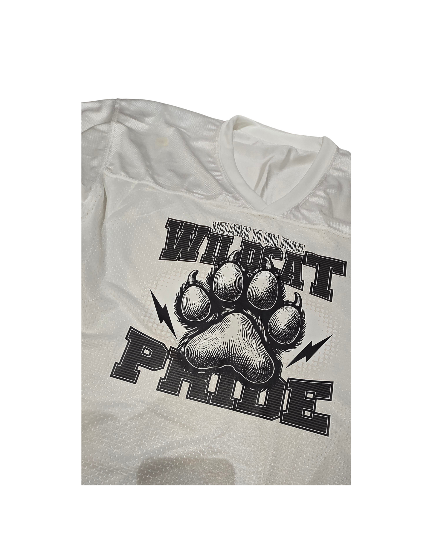 Wildcat Pride Augusta Mesh Jersey Adult Large White