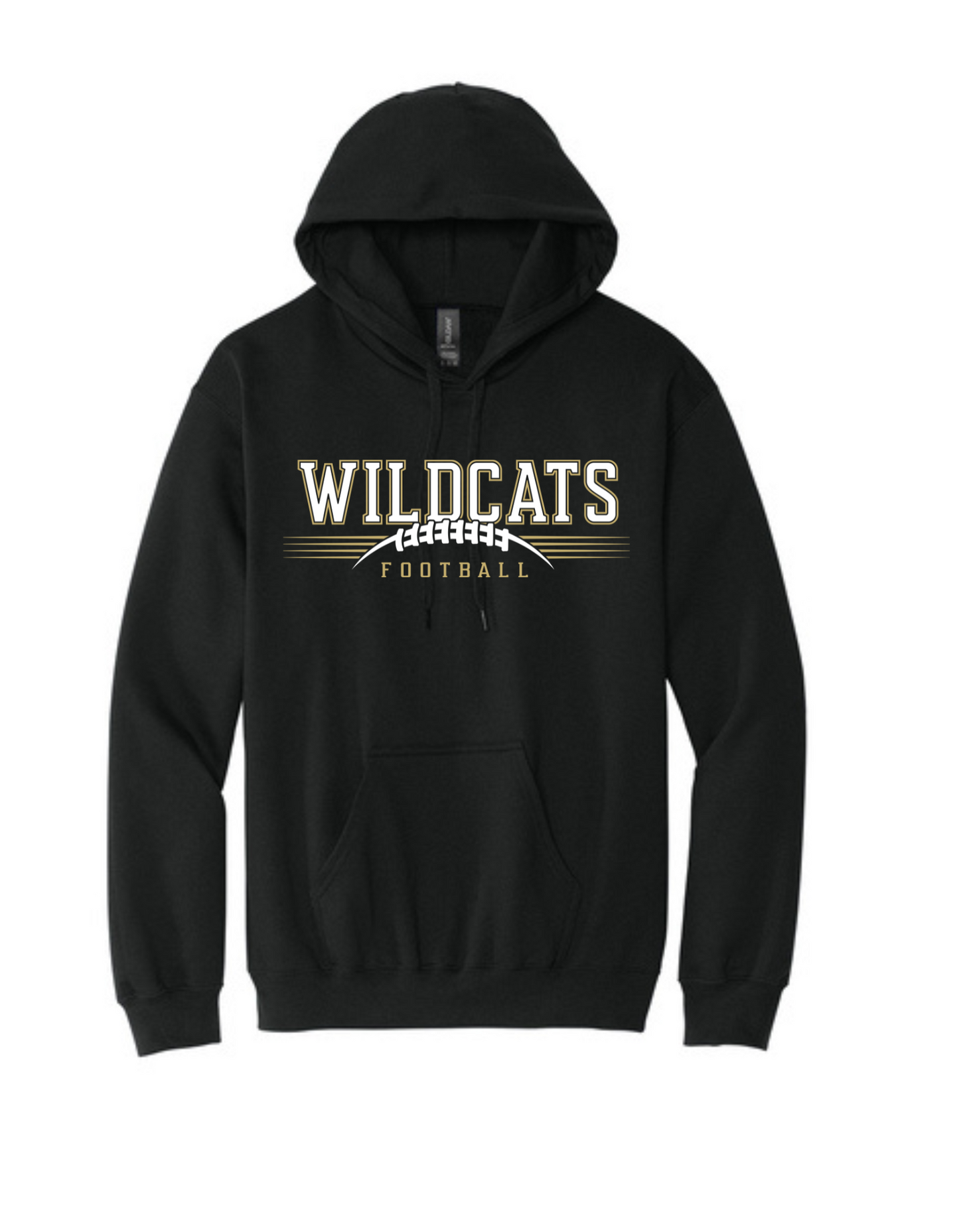 WWJR Wildcats Football Youth and Adult Gildan Softstyle Pullover Hooded Sweatshirt