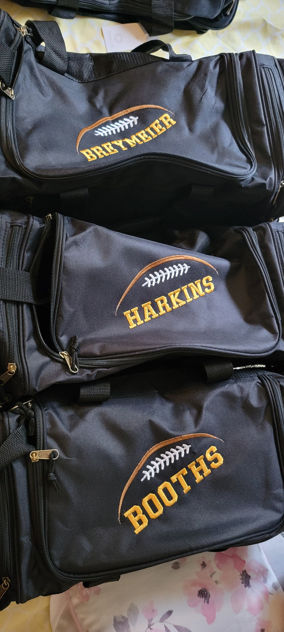 Embroidered Duffle Bag