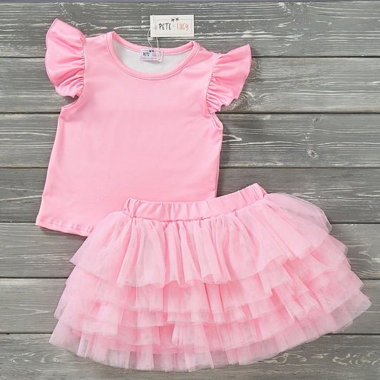 Pete & Lucy 2 Piece Pretty in Pink Size 5