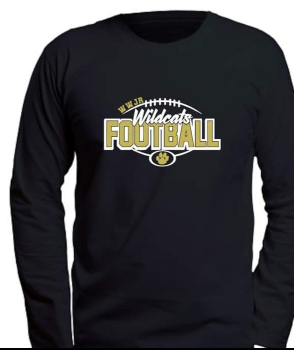 WWJR Wildcats Football Design Fundraiser item Adult and Children