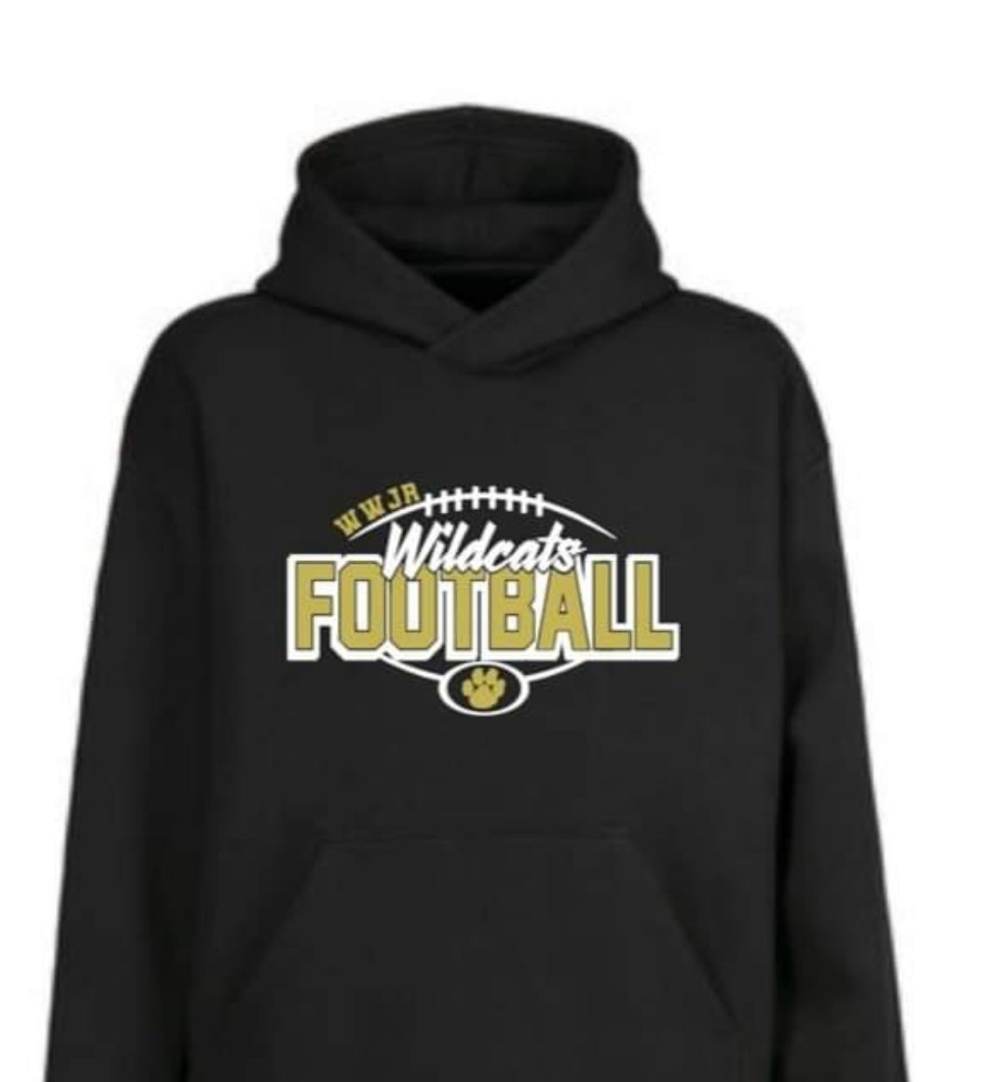 WWJR Wildcats Football Design Fundraiser item Adult and Children