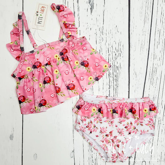 Pete & Lucy Sweet Ladybugs Swimsuit