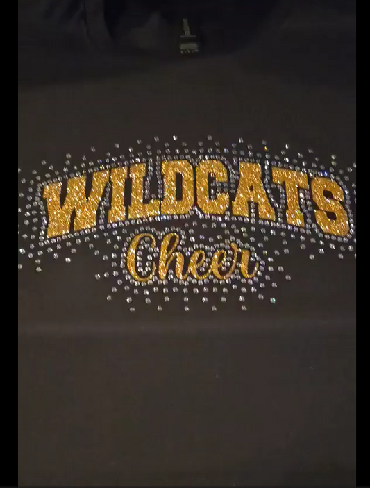 WWJR Wildcats Rhinestone & Glitter Cheer