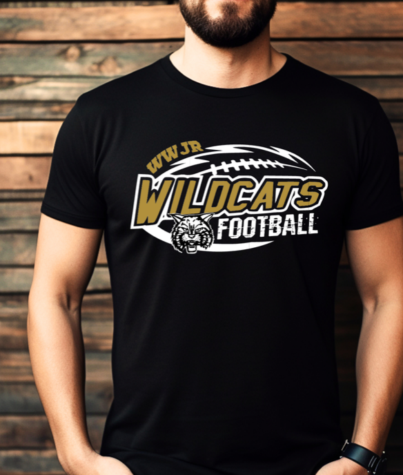 WWJR Wildcats Football Design Fundraiser item Adult and Children