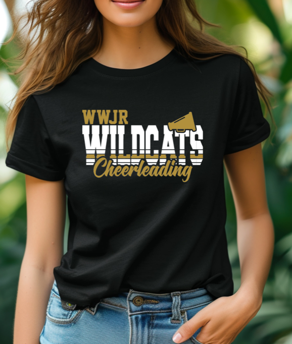 WWJR Wildcats Cheer Design Fundraiser Item Adult and Youth