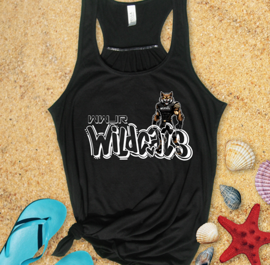 WWJR Wildcats Bella + Canvas Tank top Fundraiser Item Womans Adult and Youth Girls