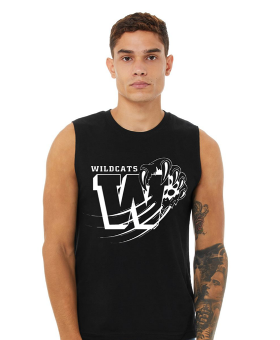 WWJR Wildcats BELLA + CANVAS - Jersey Muscle Tank - 3483