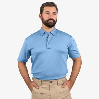 I.C.E.® Men’s Performance Polo - Short Sleeve / Light Blue