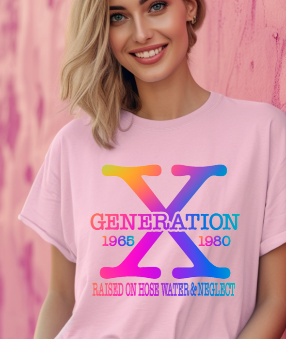 Gen X T-shirt in Bright colors