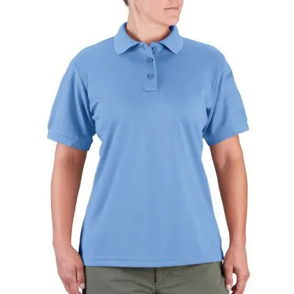 Women's Uniform Basic Polo - Short Sleeve-Light Blue