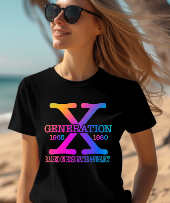 Gen X T-shirt in Bright colors