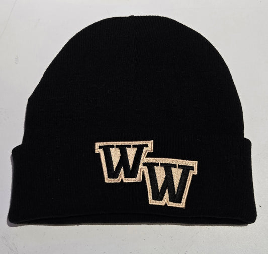 WW Fleece-Lined Knit Cap with embroidery