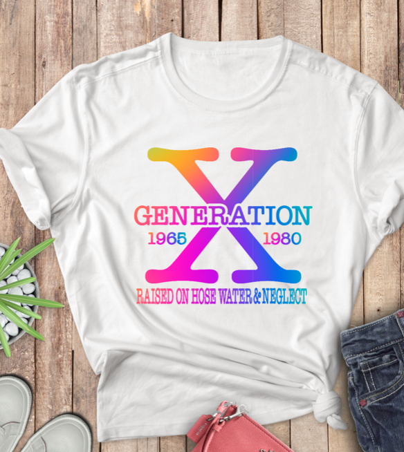 Gen X T-shirt in Bright colors