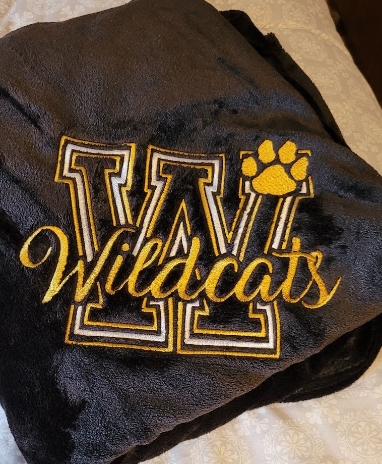 Wildcat Soft Lightweight Plush Cozy blanket Throw or Twin sizes